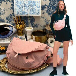 Women's Pink Crossbody Sling Bag - Lightweight Everyday Style